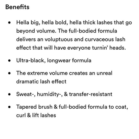 $6❤️‍🔥 LAST 1! FENTY Beauty Hella Thicc Volumizing Mascara CUZ I’M BLACK 👁️NEW - Picture 7 of 7